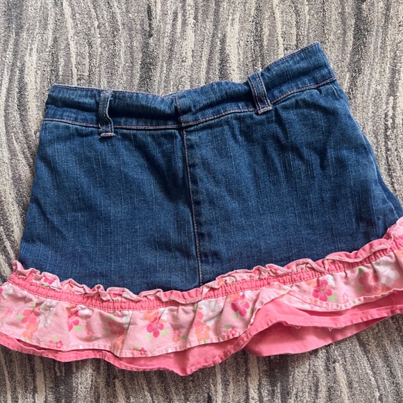 Y2K Tinker Bell Jean Skort with Embroidery (Girls size 4) - Picture 2 of 3